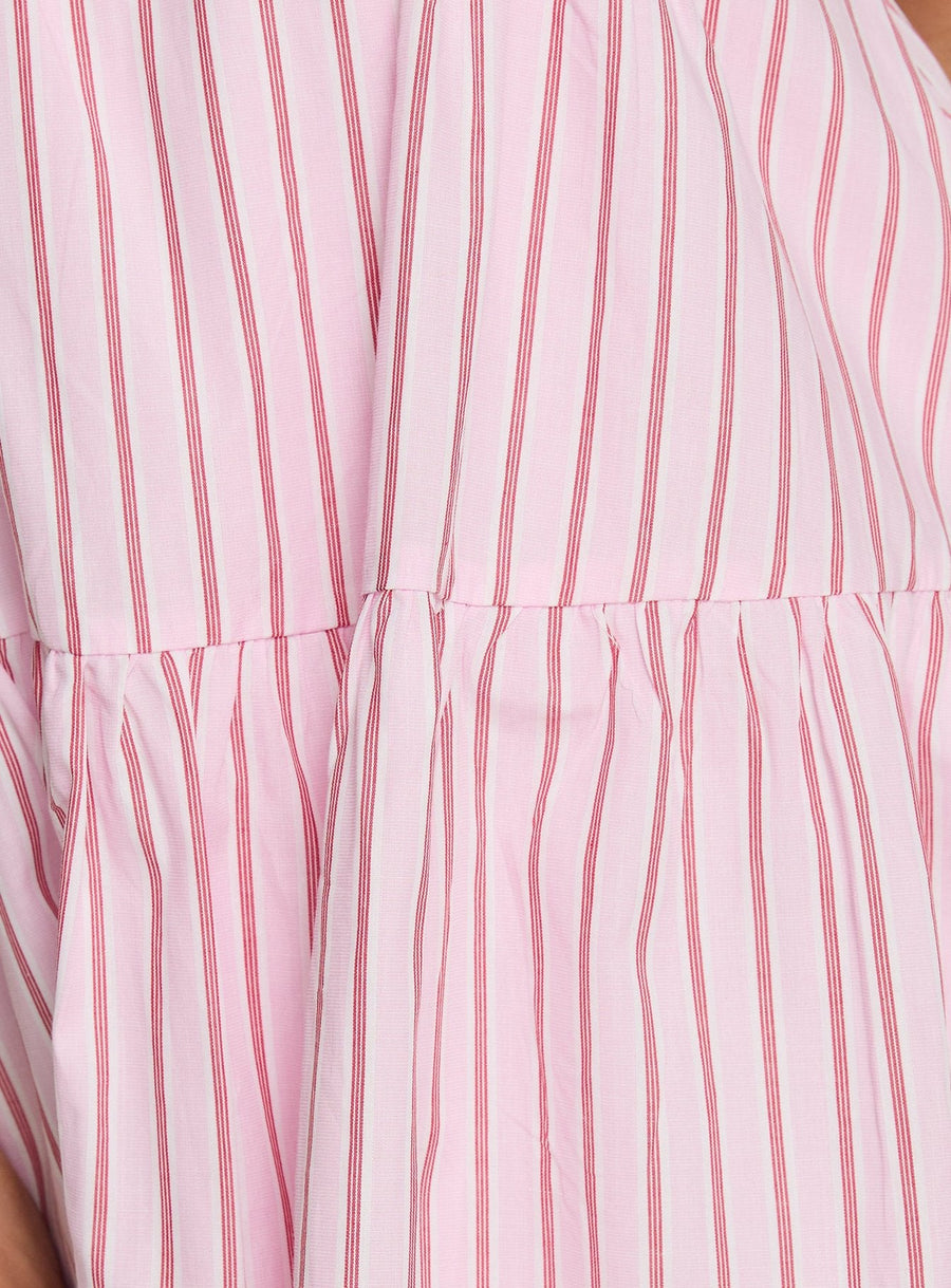 Elisabef Halter Mini Dress Pink Stripe · photo 6