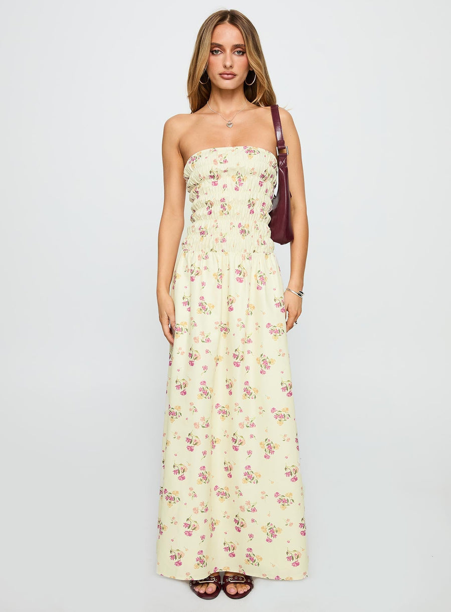 Human Nature Strapless Maxi Dress Multi Floral · photo 6