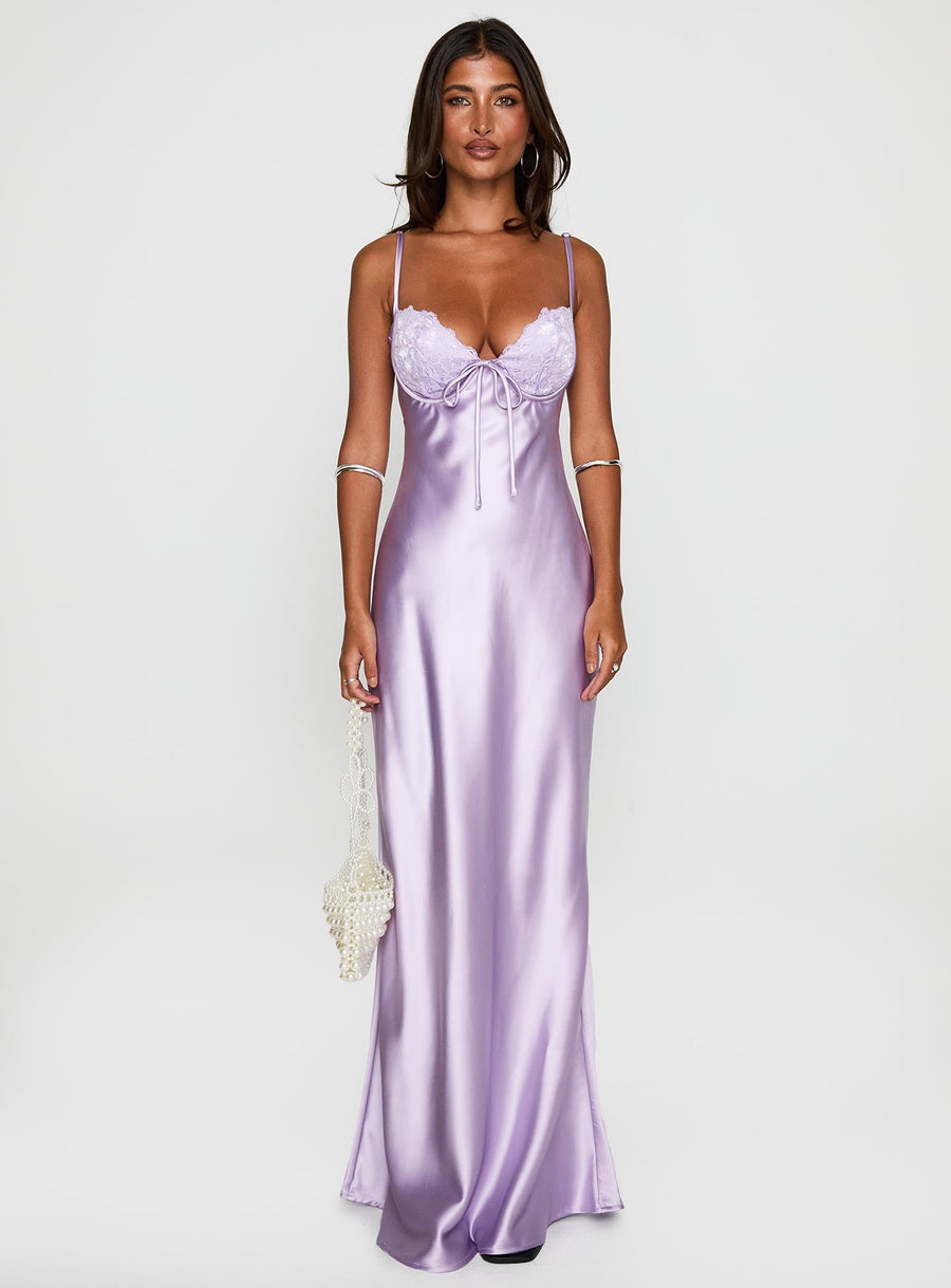 Fadyen Bias Cut Maxi Dress Lilac · photo 7