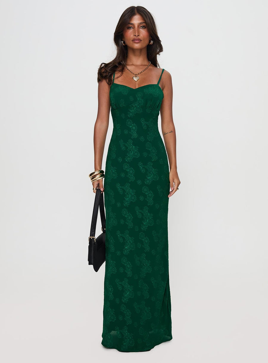 Ginette Maxi Dress Forest Green · photo 6