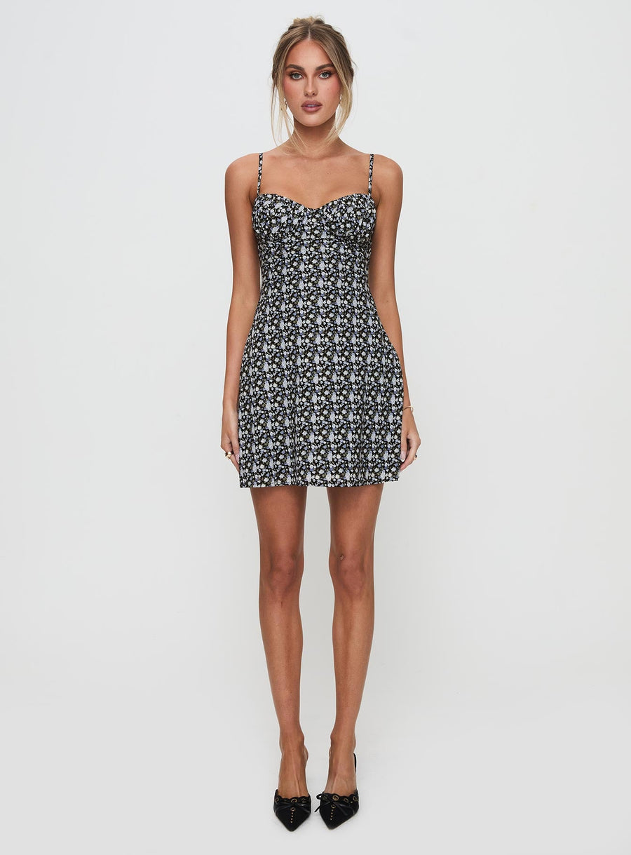 Draven Mini Dress Black Multi · photo 7