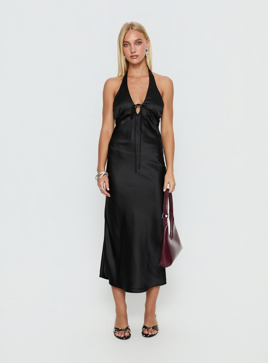 Jessamyn Halter Maxi Dress Black · photo 6