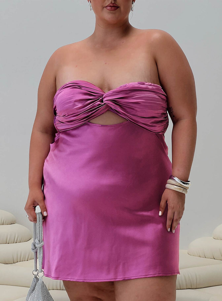 Faviola Mini Dress Purple Curve · photo 8