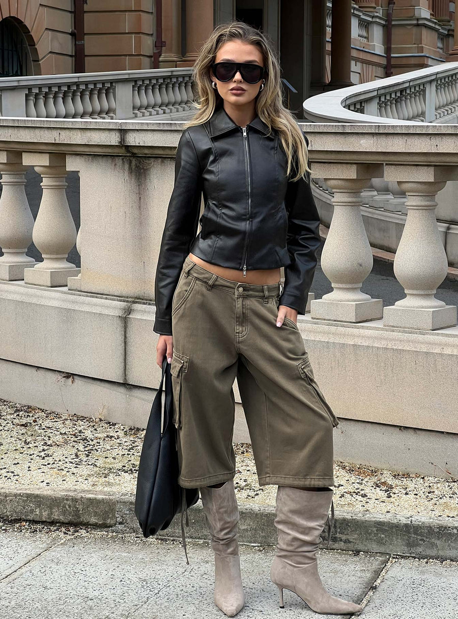 Hudsen Longline Cargo Shorts Khaki · photo 10