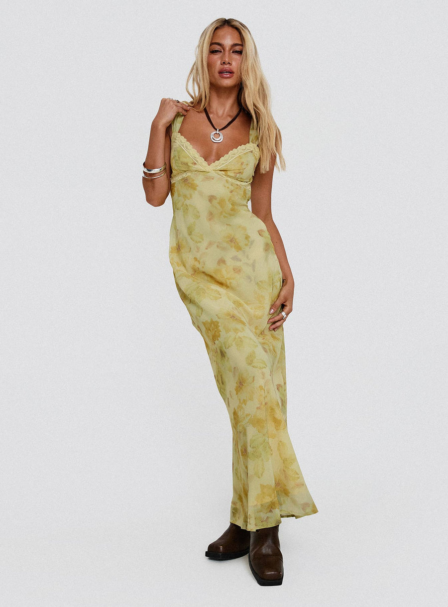 Fernwood Maxi Dress Yellow Multi · photo 8