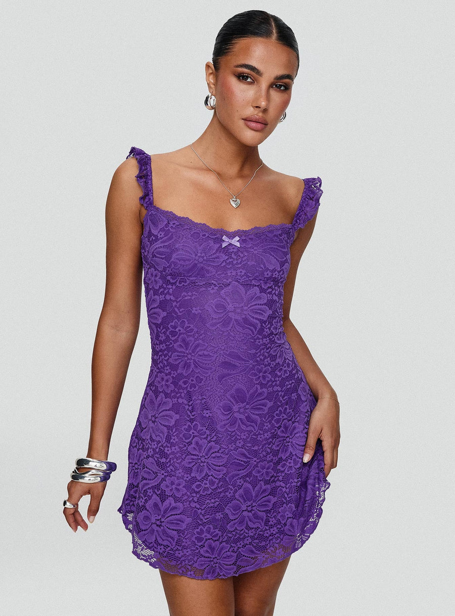 Beacall Mini Dress Purple · photo 8