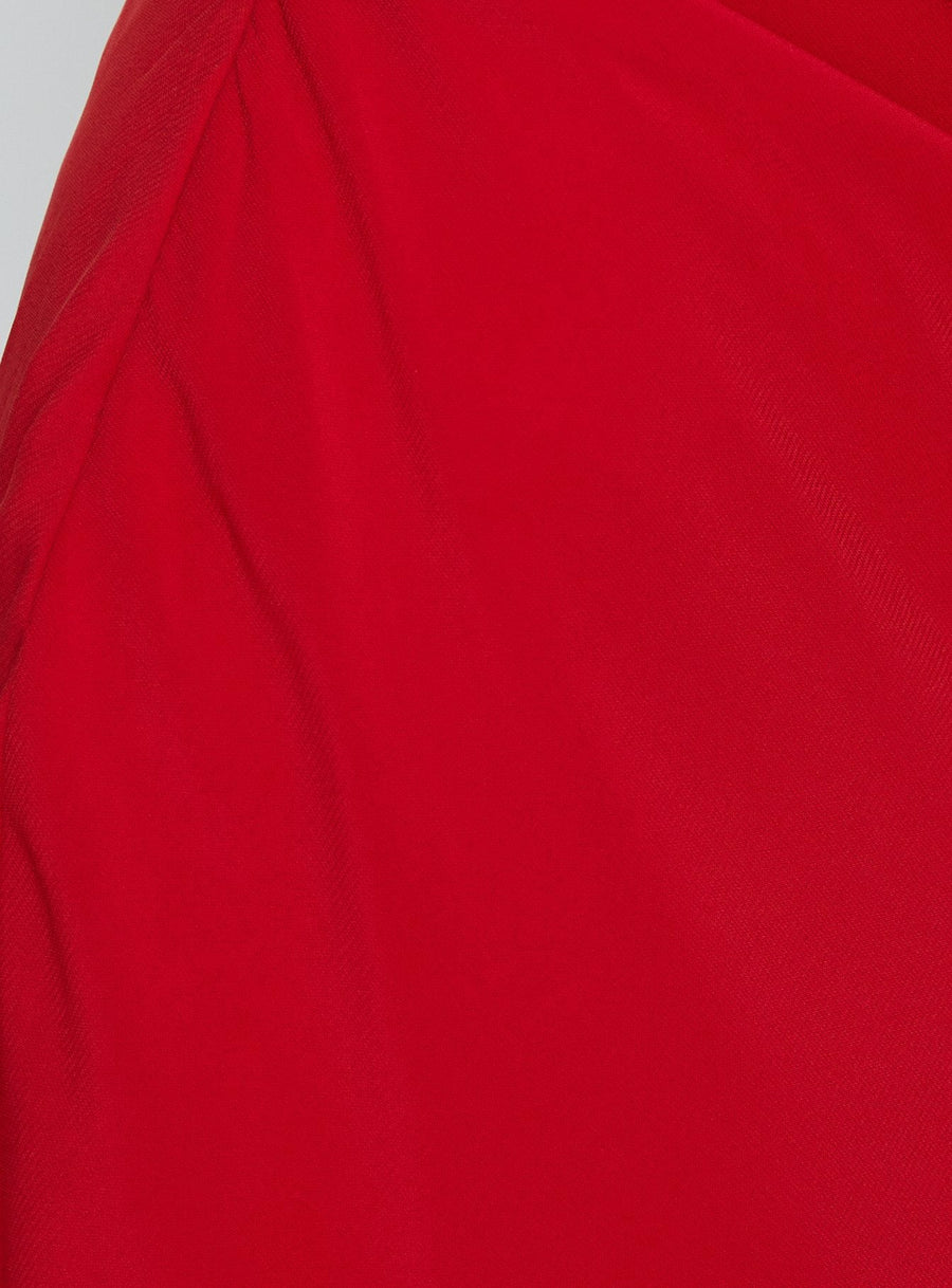 Jasira Strapless Drape Mini Dress Bold Red · photo 8