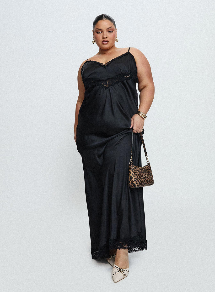 Jorjette Lace Maxi Dress Black · photo 10