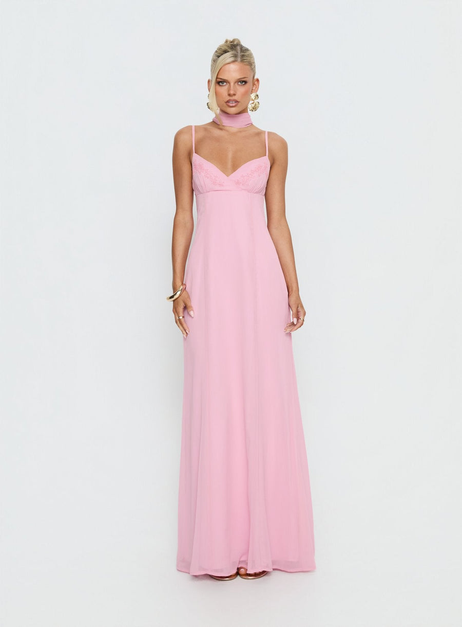 Jadira Scarf Maxi Dress Light Pink · photo 8