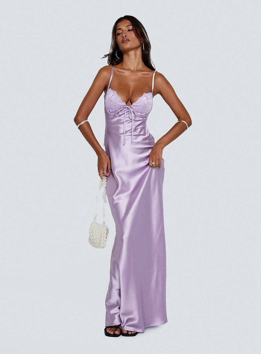 Fadyen Bias Cut Maxi Dress Lilac · photo 8