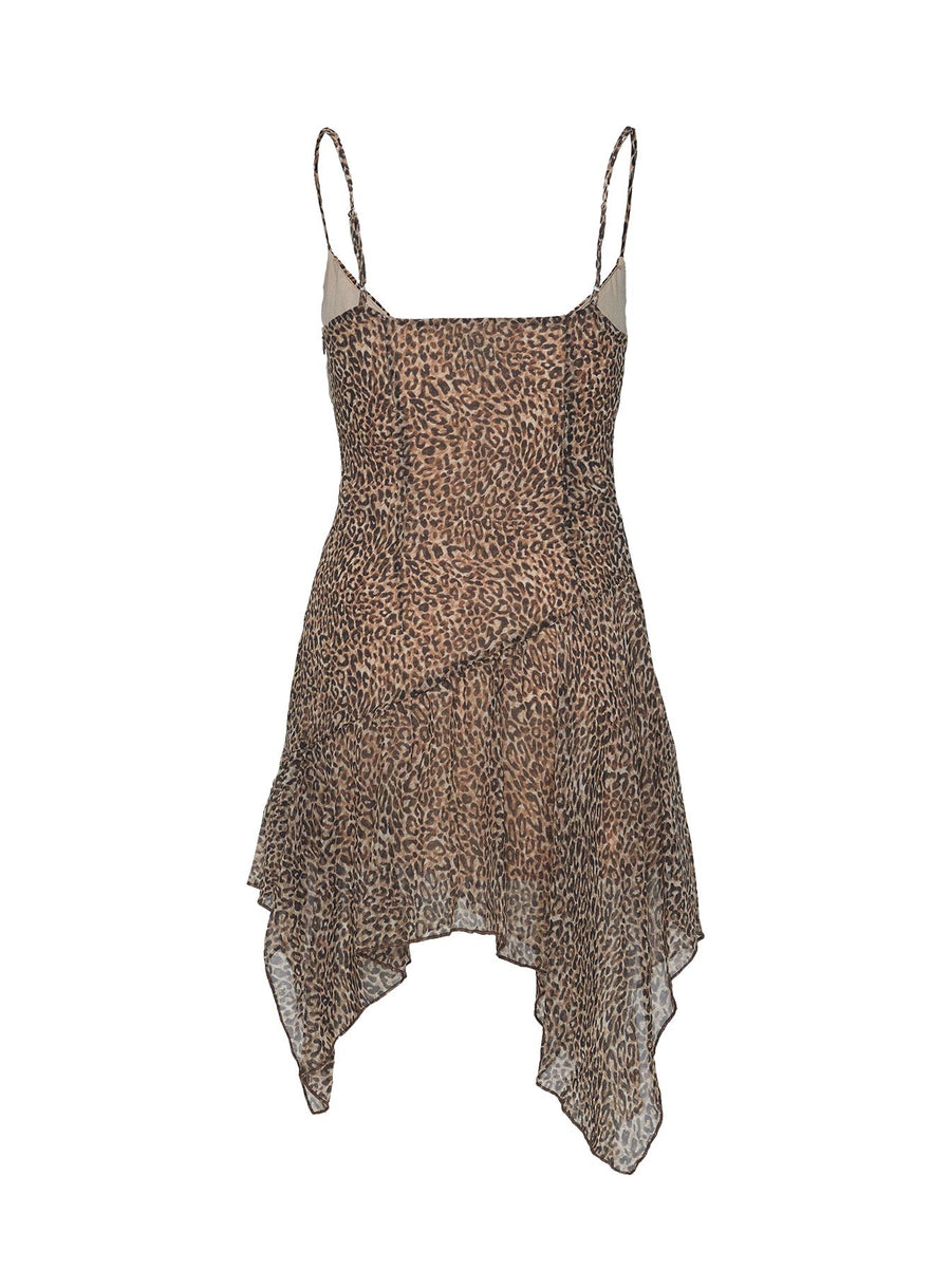 Immunity Asymmetrical Mini Dress Leopard · photo 6