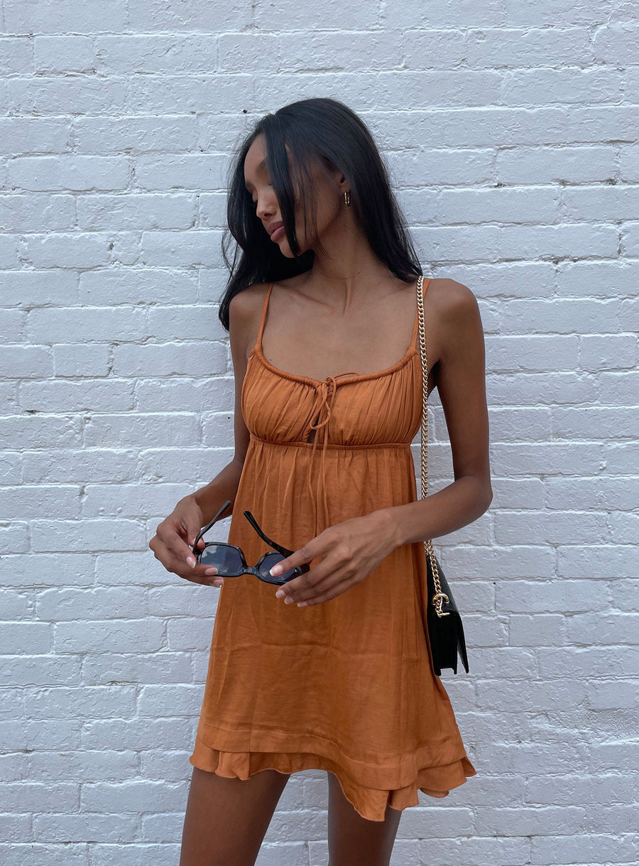 Empress Of Love Mini Dress Rust · photo 2