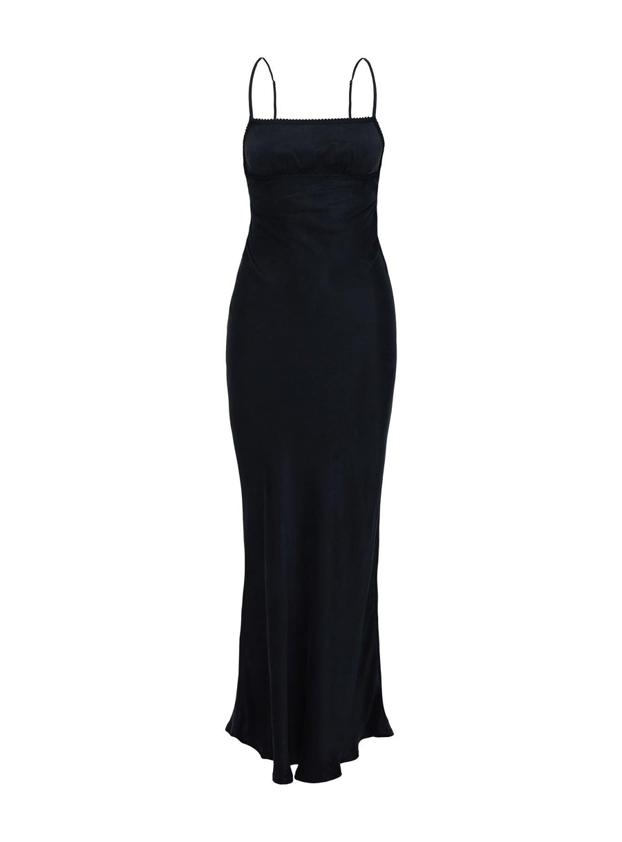 Estrellas Lace Maxi Dress Black · photo 5