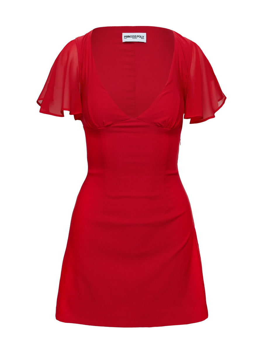 Florie Corset Mini Dress Red · photo 5