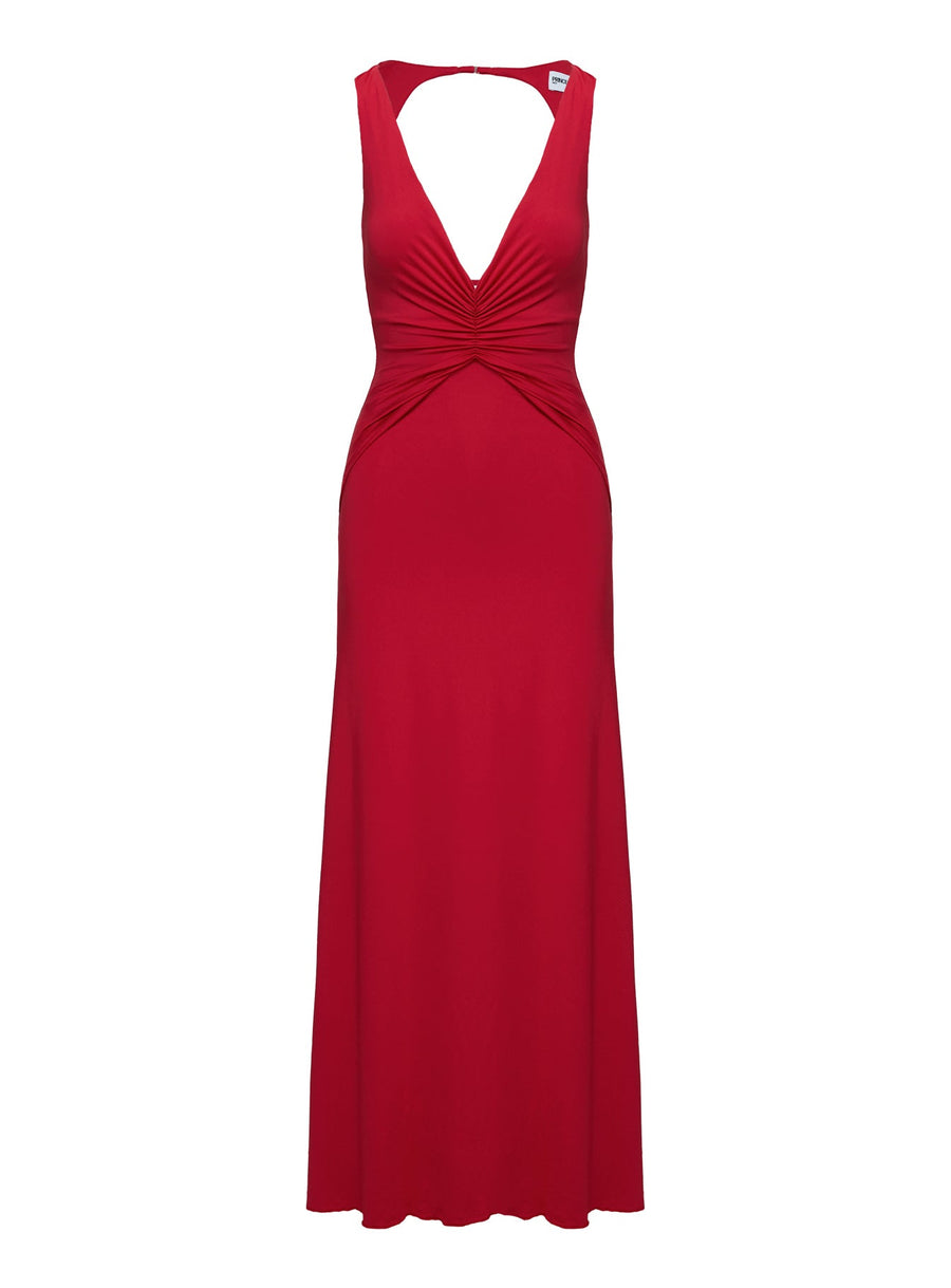 Frederica Plunge Maxi Dress Red · photo 5