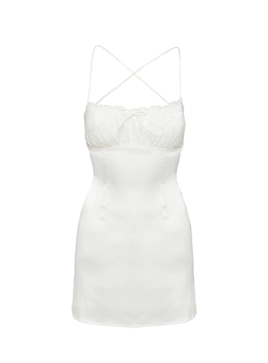 Freefall Mini Dress White · photo 5