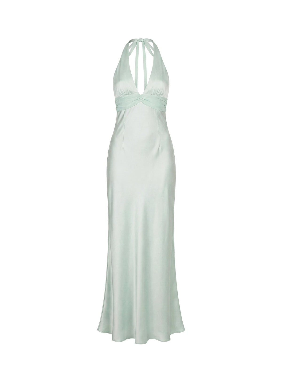 Odyssa Halter Maxi Dress Mint Green