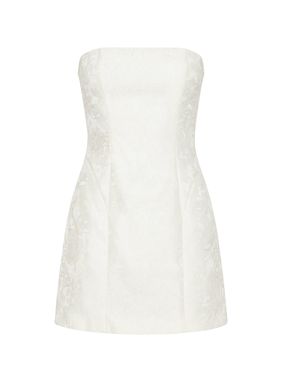 Heaven Sent Strapless Mini Dress White · photo 8
