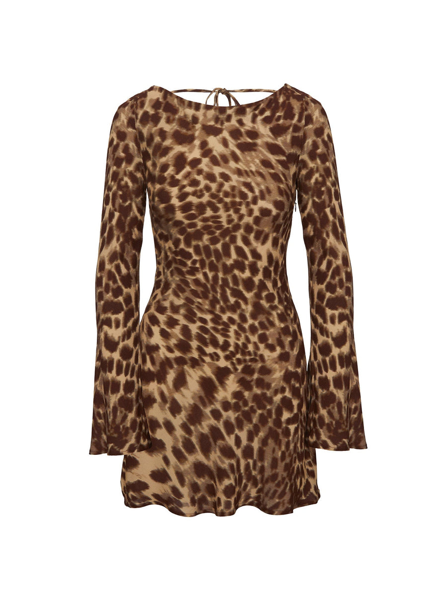Halo Bias Mini Dress Leopard Tall · photo 5