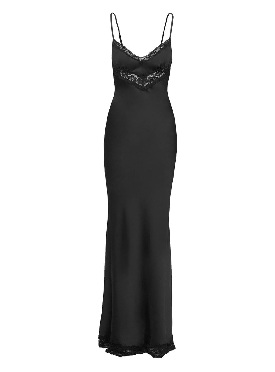 Jorjette Lace Maxi Dress Black · photo 11