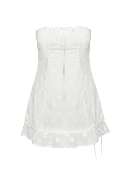 Molloy Strapless Mini Dress White
