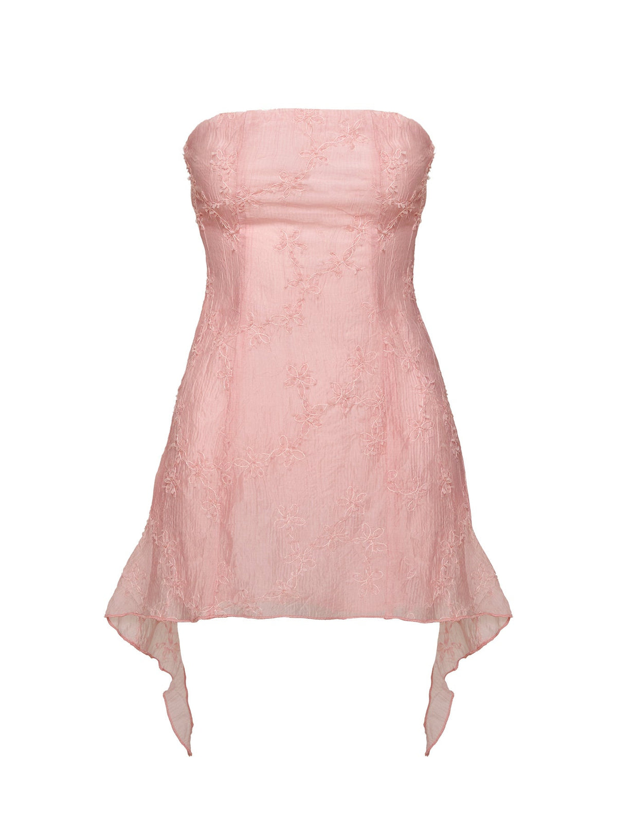Tomika Strapless Mini Dress Pink Petite